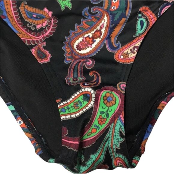 VS BOHO PAISLEY PRINT SWIMSUIT BIKINI BOTTOM MEDIUM DISCONTINUED - Picture 4 of 6